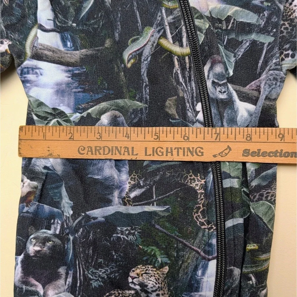 Molo Moonlit Jungle Animals One Piece Pajama Romper Baby‎ Size 68 - 6 Months